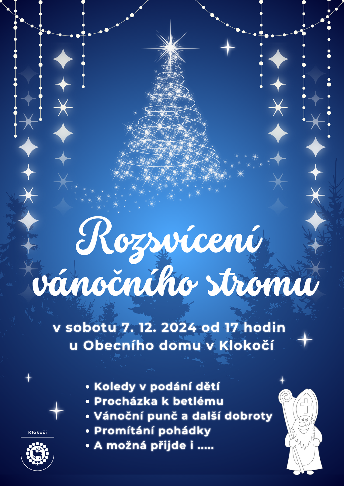 Blue And White Merry Christmas Poster.png